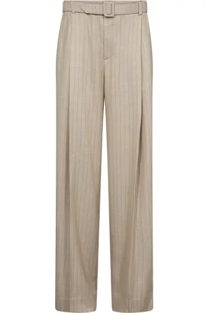 Mos Mosh Femme, Pantalons, , Taille: 38 FR Pantalon Boxy à Rayures avec Ceinture
