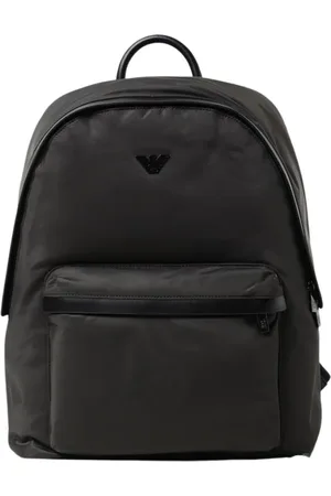 Emporio Armani Homme, Sacs, Bleu, Taille: ONE Size Sac à Dos Noir Classique pour Homme