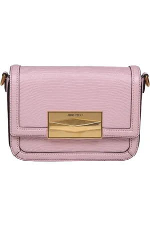 Jimmy Choo Femme, Sacs, Rose, Taille: ONE Size Sac bandoulière en cuir rose effet serpent