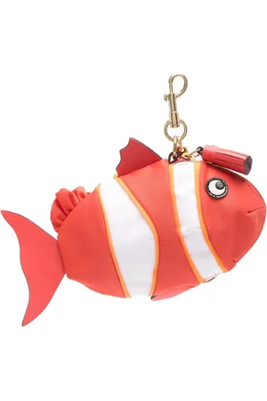 Anya Hindmarch Femme, Accessoires, Multicolore, Taille: ONE Size Orange Tangerine Porte-Clés avec Fermoir Homard