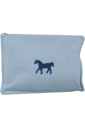 Hermès Femme, Pre-owned, Bleu, Taille: ONE Size Pre-owned Toile pochettes-minaudieres