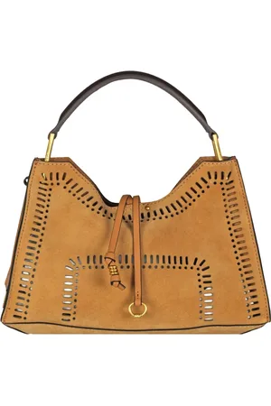 Gianni chiarini Femme, Sacs, Brun, Taille: ONE Size Sac en daim avec détails perforés modèle Aurora