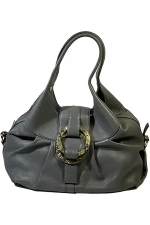 Bvlgari Femme, Pre-owned, Gris, Taille: ONE Size Pre-owned Cuir sacs-main