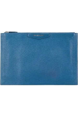 Givenchy Femme, Pre-owned, Bleu, Taille: ONE Size Pre-owned Cuir pochettes-minaudieres