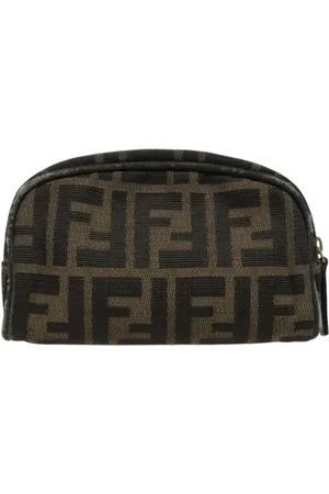 Fendi Femme, Pre-owned, Noir, Taille: ONE Size Pre-owned Toile trousses-de-toilette