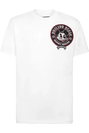 Philipp Plein Homme, Tops, Blanc, Taille: 3XL T-shirt Décontracté en Coton
