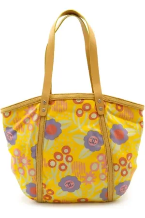 CHANEL Femme, Pre-owned, Multicolore, Taille: ONE Size Pre-owned Toile cabas