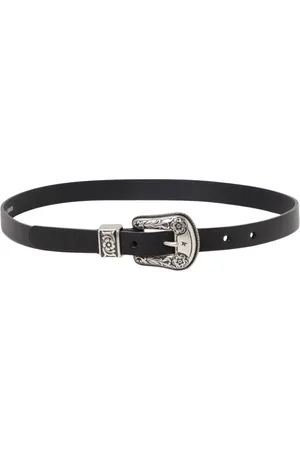 Golden Goose Femme, Accessoires, Noir, Taille: 95 CM Ceinture Style Western Noire