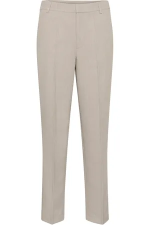 Kaffe Femme, Pantalons, , Taille: 42 FR Pantalon taille haute à jambe droite avec fermeture éclair