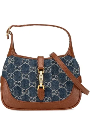 Gucci Femme, Pre-owned, Bleu, Taille: ONE Size Pre-owned Denim sacs-main