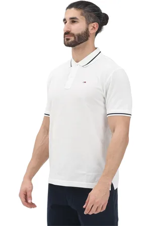 Tommy Hilfiger Homme, Tops, Blanc, Taille: L Polo Blanc Design Classique