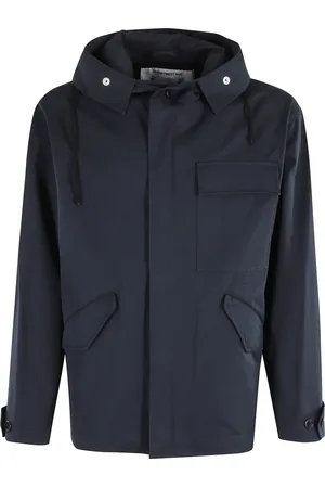 DEPARTMENT FIVE Homme, Vestes, Bleu, Taille: L Veste à Capuche en Coton Bleu