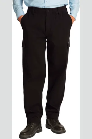 Calvin Klein Homme, Pantalons, Noir, Taille: W31 L32 Pantalons droits réguliers pour hommes