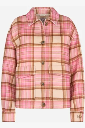 MC2 SAINT BARTH Femme, Vestes, Rose, Taille: 40 FR Chemisier court femme à carreaux roses