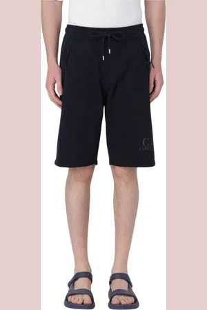 C.P. Company Homme, Shorts, Bleu, Taille: L Short en polaire avec logo