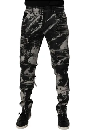 Dolce & Gabbana Homme, Jeans, Noir, Taille: M Jean Skinny Denim Tie Dye Noir