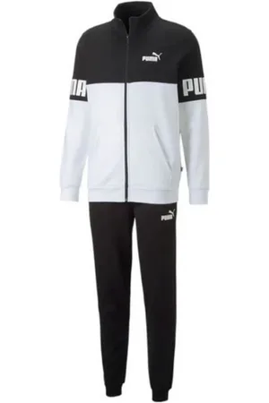PUMA Homme, Sport, Multicolore, Taille: 2XL Power Colorbioc Ensemble Homme Noir-Blanc