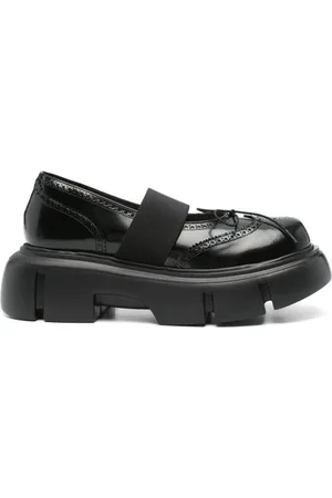 Simone Rocha Femme, Chaussures, Noir, Taille: 37 EU Ballerines Brogues Plateforme Chaussures