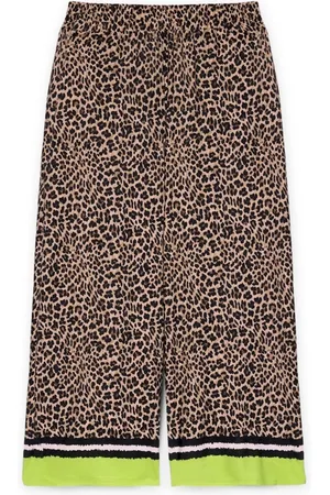 Fiorella rubino Femme, Pantalons, Brun, Taille: 42 FR Pantalon court imprimé Macula