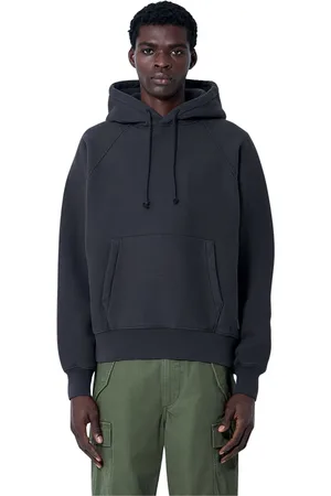 STUSSY Homme, Sweatshirts et sweats à capuche, Noir, Taille: S Sweat à Capuche en Molleton avec Logo