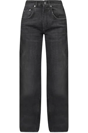 DEPARTMENT FIVE Femme, Jeans, Noir, Taille: W30 Jean noir vintage avec jambe droite
