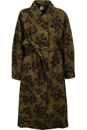 Aspesi Femme, Manteaux, Vert, Taille: 36 FR Manteau Militaire Vert Floral