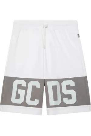 GCDS Homme, Shorts, Blanc, Taille: S Shorts sportifs blancs design dynamique