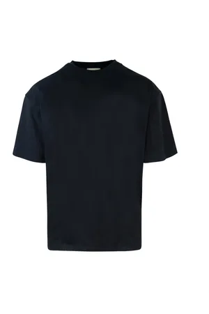 A PAPER KID Homme, Tops, Noir, Taille: M T-shirts et polos noirs avec lettrage en perles