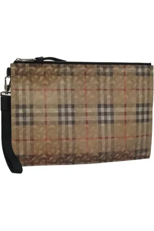Burberry Femme, Pre-owned, , Taille: ONE Size Pre-owned Vinyl pochettes-minaudieres