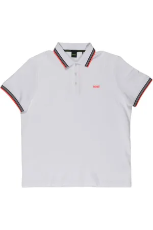 HUGO BOSS Homme, Tops, Blanc, Taille: M Polo à manches courtes pour hommes