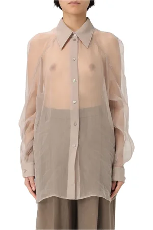 Alberta Ferretti Femme, Blouses et Chemises, , Taille: 40 FR Chemise Chiffon Organza Organique
