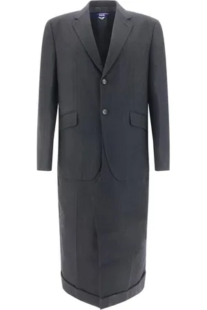 JUNYA WATANABE Homme, Manteaux, Noir, Taille: M Manteau à Rayures en Laine Style Blazer