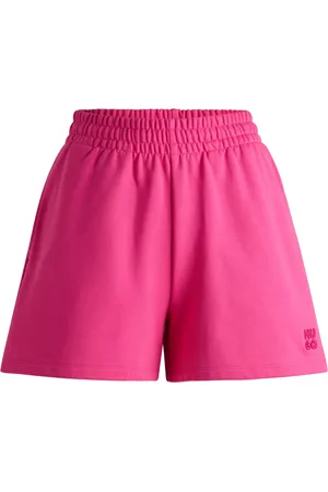 HUGO BOSS Femme, Shorts, Rose, Taille: 40 FR Shorts en Terry moderne avec logo Stack