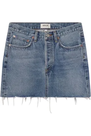 AGOLDE Femme, Jupes, Bleu, Taille: W28 Mini Jupe Taille en V