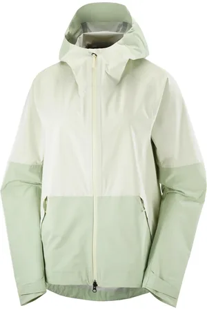 Salomon Femme, Sport, Vert, Taille: 36 FR Veste imperméable Sea Foam Icicle