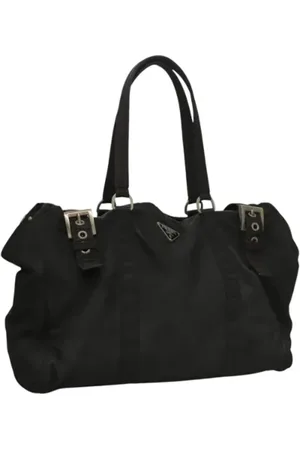 Prada Femme, Pre-owned, Noir, Taille: ONE Size Pre-owned Nylon sacs-prada