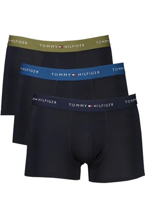 Tommy Hilfiger Homme, Sous-vêtements, Bleu, Taille: S Boxers en Coton Bleu Pack