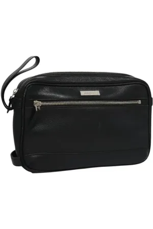 Burberry Femme, Pre-owned, Noir, Taille: ONE Size Pre-owned Cuir pochettes-minaudieres