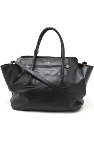 Prada Femme, Pre-owned, Noir, Taille: ONE Size Pre-owned Cuir sacs-prada