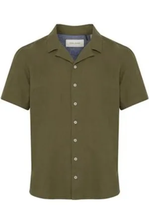 Blend Homme, Chemises, Vert, Taille: XL Chemise Manches Courtes Homme