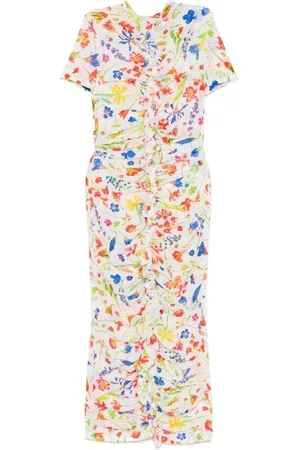 Msgm Femme, Robes, Multicolore, Taille: 36 FR Robes Blanches pour Femmes