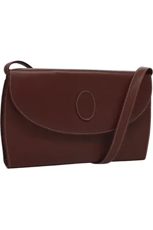 Cartier Femme, Pre-owned, Rouge, Taille: ONE Size Pre-owned Cuir sacs-ports-paule