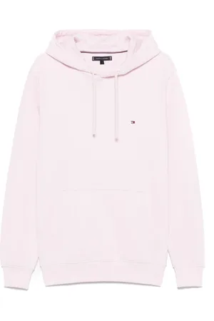 Tommy Hilfiger Homme, Sweatshirts et sweats à capuche, Rose, Taille: S Pull Rose avec Poche Avant