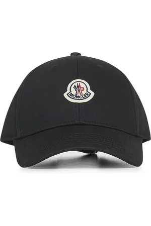 Moncler Femme, Accessoires, Noir, Taille: ONE Size Casquette de Baseball en Coton Noir avec Logo