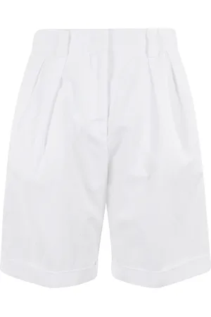 Aspesi Femme, Shorts, Blanc, Taille: 36 FR Shorts Bermuda Blancs avec Fermeture Centrale