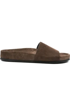 Tom Ford Homme, Chaussures, Brun, Taille: 45 EU Sandales en daim élégantes