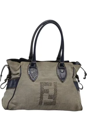 Fendi Femme, Pre-owned, Gris, Taille: ONE Size Pre-owned Toile sacs-fendi