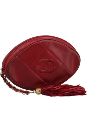 CHANEL Femme, Pre-owned, Rouge, Taille: ONE Size Pre-owned Cuir trousses-de-toilette