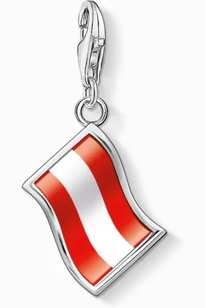 Thomas Sabo Femme, Accessoires, Multicolore, Taille: ONE Size Pendentif Drapeau Autriche Argent 1194-603-10