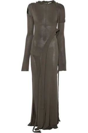 OTTOLINGER Femme, Robes, Vert, Taille: 38 FR Robe Verte à Découpes Tricotées